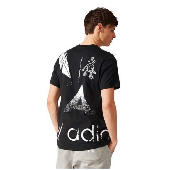 Adidas Men's Originals Off Placement Sketchbook Graphic Tee - Picture 2 of 11